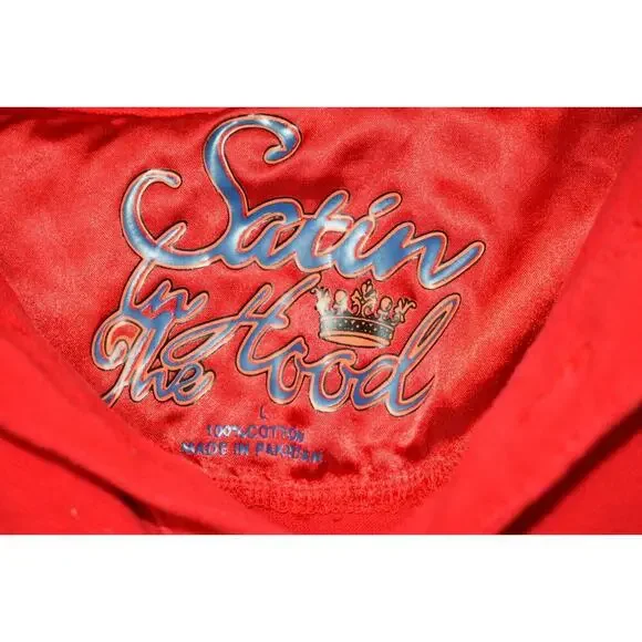 Satin in the Hood Polo Men's Size Large Y2K, Retro - Picture 3 of 3
